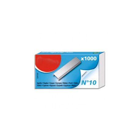 Agrafes Leitz N°10 – Lot De 6 Boîtes (2000 Agrafes Par Boîte) – Pour Agrafer Jusqu’à 10 Feuilles