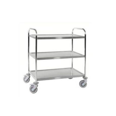 CHARIOT INOX 3 PLATEAUX