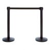 Poteau mobile à sangle Noir