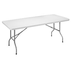 Table pliante BLANC L 183 x P 76 x H 74 cm