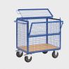 Chariot Container Grillagé avec Couvercle 1200x750x1100mm