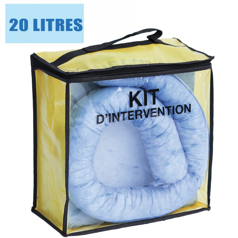 Kit d'absorbants anti-pollution, absorbants en box avec couvercle