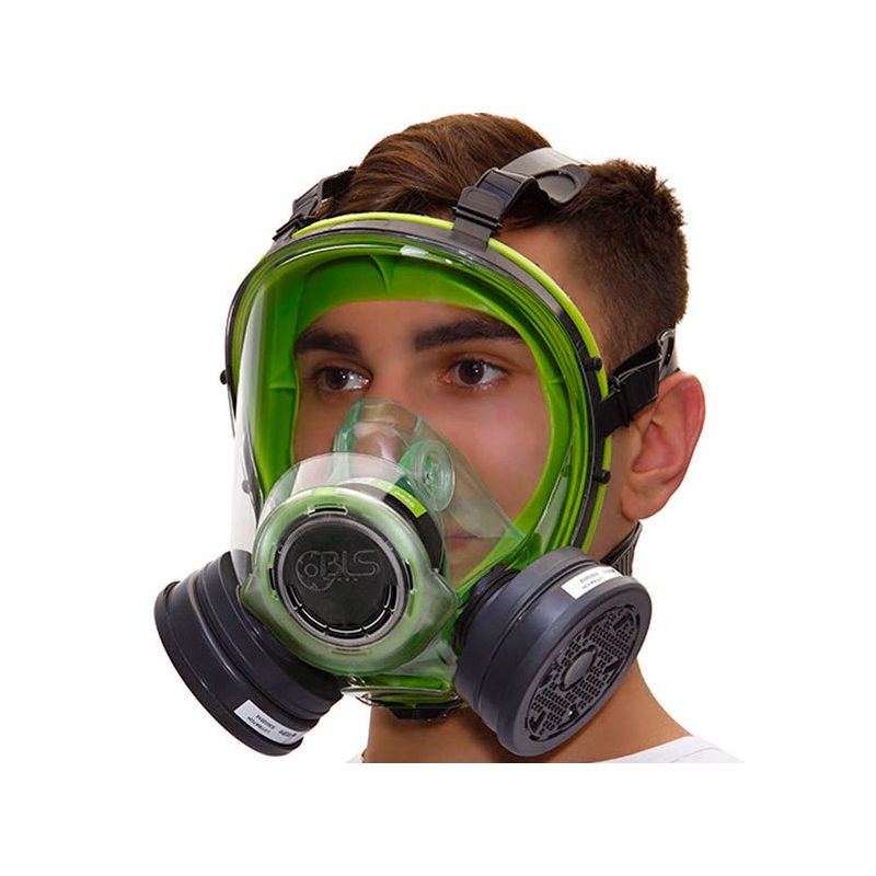 Demi masque de protection respiratoire bi-filtre
