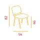 Chaise visiteur tissu ISO-OFF