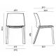 Chaise design empilable MAK