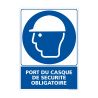 Panneau Port du Casque Obligatoire 500x650