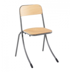 Chaise 4 pieds empilable et appui sur table