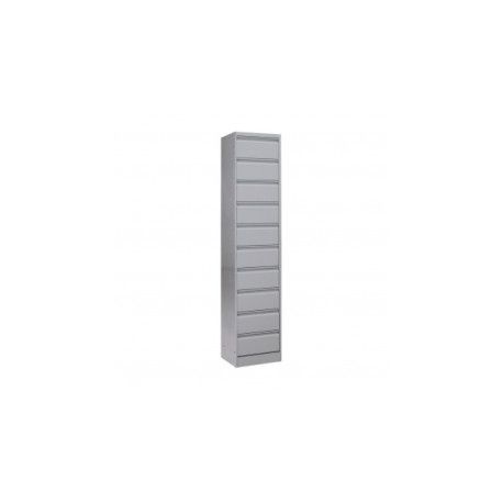 Meuble à clapet 10 cases gris