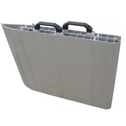Rampe pliante en aluminium en 2 parties jumelables - Charge utile 300 kg