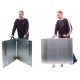 Rampe pliante en aluminium en 2 parties jumelables - Charge utile 300 kg