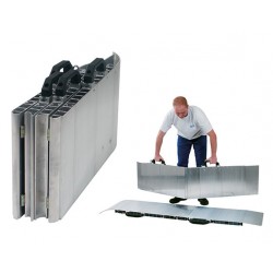 Rampe pliante en aluminium en 2 parties jumelables - Charge utile 300 kg
