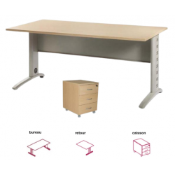 Bureaux et retour + caisson