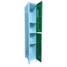 Vestiaire 2 casiers 30 cm + socle