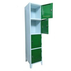 Vestiaire 4 casiers 30 cm + socle