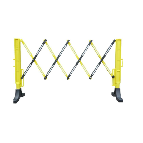 BARRIÈRE EXTENSIBLE PLASTIQUE AVEC ROULETTES 2 M