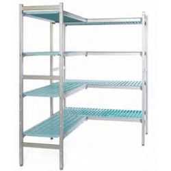 Rayonnage Alu L100cm sur 4 Niveaux de stockage