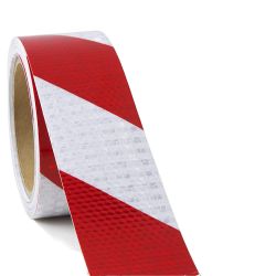 Bande Adhésive Rouge/Blanc CL2 15m