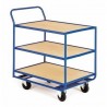 Chariot magasin 3 plateaux fixe
