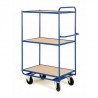Chariot magasin 3 haut plateaux fixe